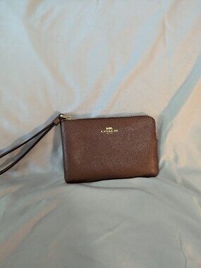 Brown COACH Wristlet